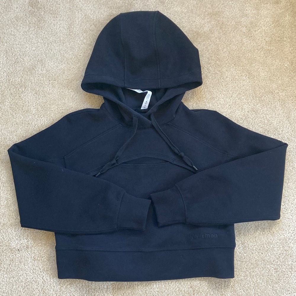 Lululemon Get Centered Cropped Hoodie